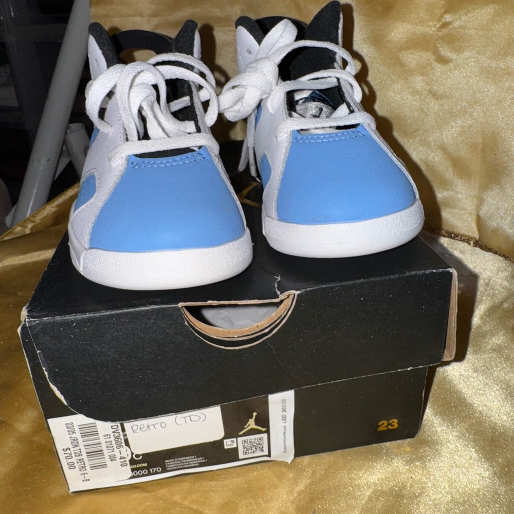 Kids Blue and White Sneakers